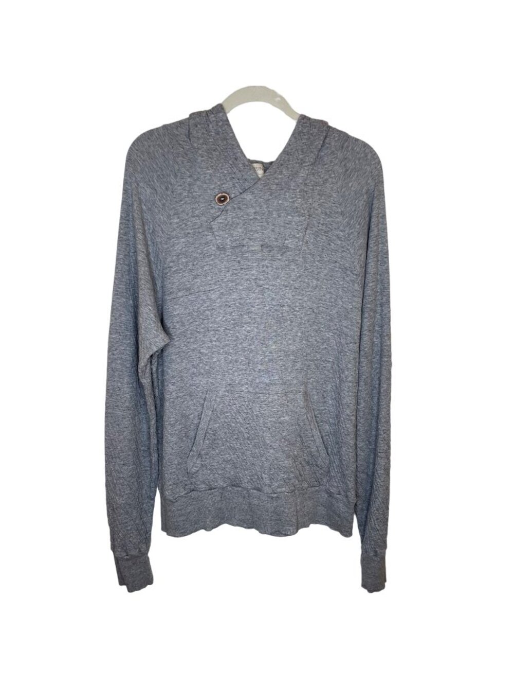 Josh Podoll Grey Crinkle Organic Cotton Hoodie, XL